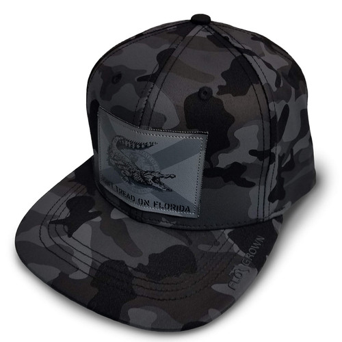 Don't Tread on Florida Black Camo Hat