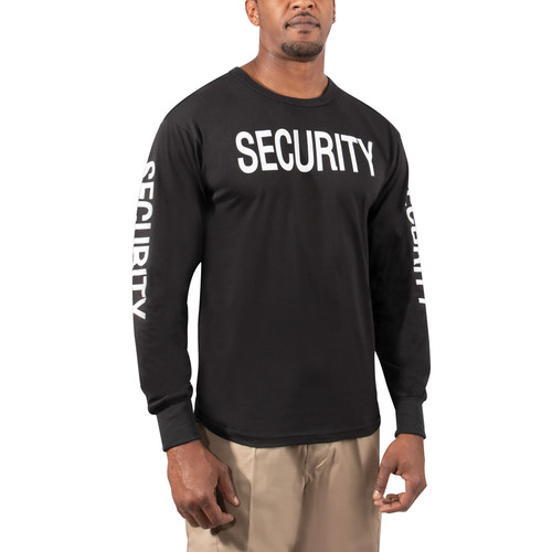 Long Sleeve Two Sided Security T-Shirt Long Sleeve Two Sided Security T-Shirt