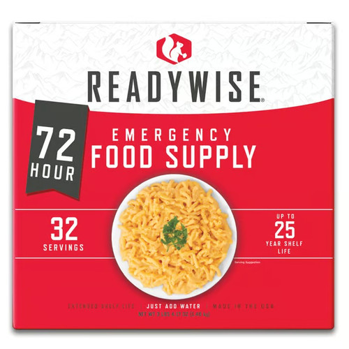 72 Hour Emergency Food Supply