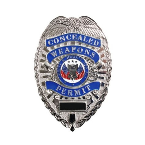 Concealed Carry Silver Badge "Weapons Permit" Concealed Carry Silver Badge "Weapons Permit"