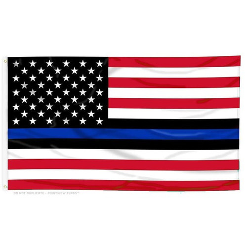 3' x 5' USA Thin Blue Line Flag Flag