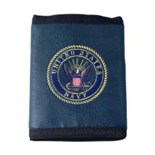 Navy Tri-Fold Wallet