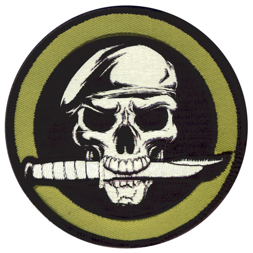 Military Skull & Knife Morale Patch