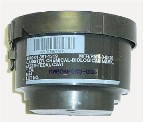Military Issued Sealed Chemical-Biological Mask Cannister (Gas Mask Filter 4240-01-361-1319)