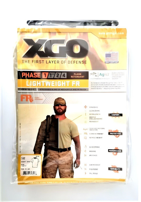 Desert Sand XGO Phase 1 Lightweight Performance Flame Retardant T-Shirt