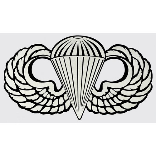 Basic Parachutist Badge Decal