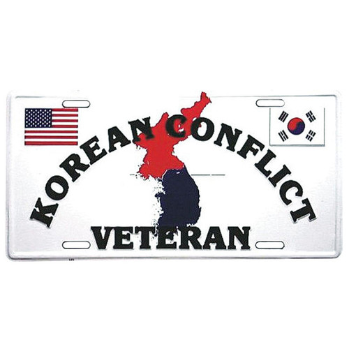 Korean Conflict Veteran License Plate