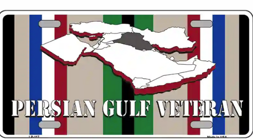 Persian Gulf Veteran License Plate