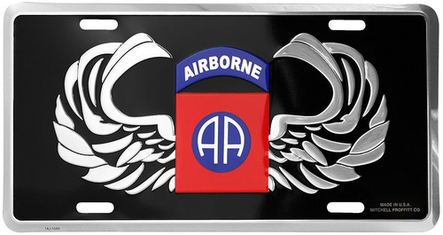 82nd Airborne CSIB License Plate 82nd Airborne CSIB License Plate