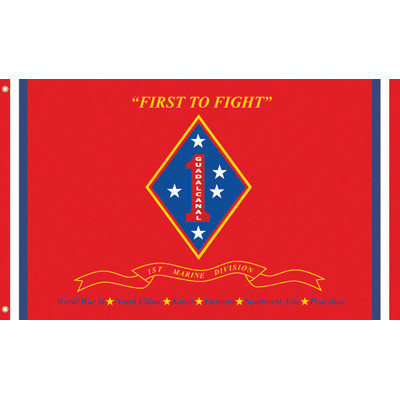 1st Marine Division 3' x 5' Flag