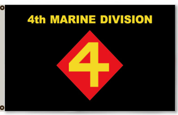 4th Marine Division 3x5 Flag