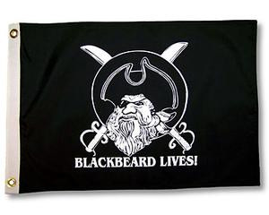 Blackbeard Lives 3x5 Flag