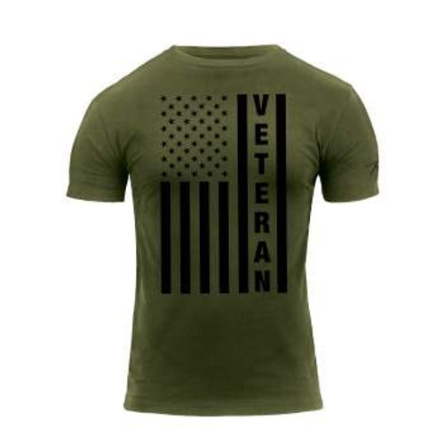 Veteran Flag Olive Drab T-Shirt