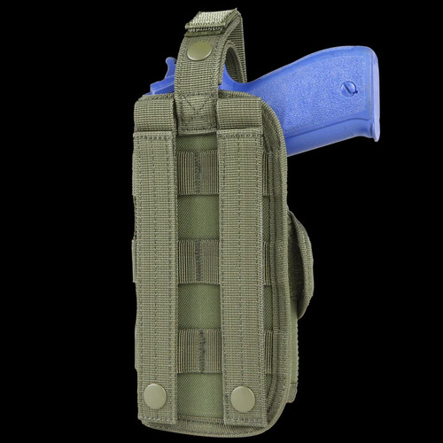 Vertical MOLLE Compatible OD Holster Back Vertical MOLLE Compatible OD Holster Back