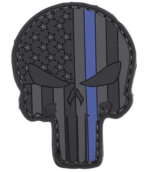 Blue Line Punisher Patch
