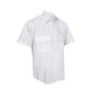 White Short Sleeve Security Uniform Shirt angled