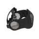 Black Steel Half Face mask with Ear Guard