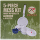 5 Piece Aluminum Mess Kit Packaged