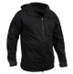 Black Tactical Zip Up Hoodie back