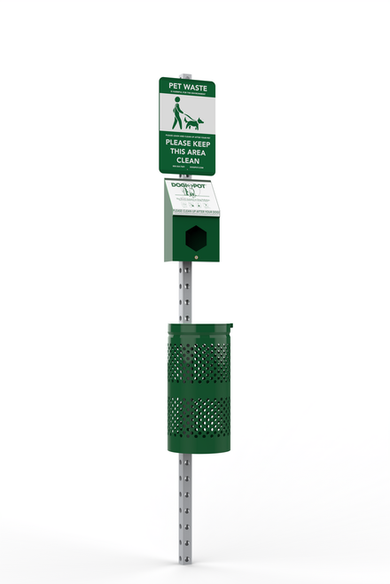 Pet Waste Station Header Pak (All Aluminum)
