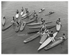 Pier Posse Santa Monica Surf Paddleboard Photograph approx 31 x 25