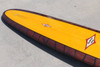Mid-1960s Jacobs Multi-Logo Surfboard, Fully Restored, Yellow with Acid Splash