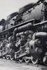 1940s Chesapeake & Ohio Locomotive Train #1633  Black and White Photograph, Original, Oversize 