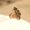 Mexican Biker Ring w Aztec Profile 1940s size 8.5