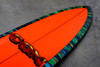 Con Transitional Surfboard Fully Restored Orange with Large Laminate 1960s Nose