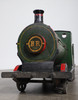 Scale Model Locomotive Train Engine 1940s 48"Lx10"W x17"H view lookijng up at engine