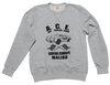 Ace Car Crew Sweatshirt Ash Grey Front
