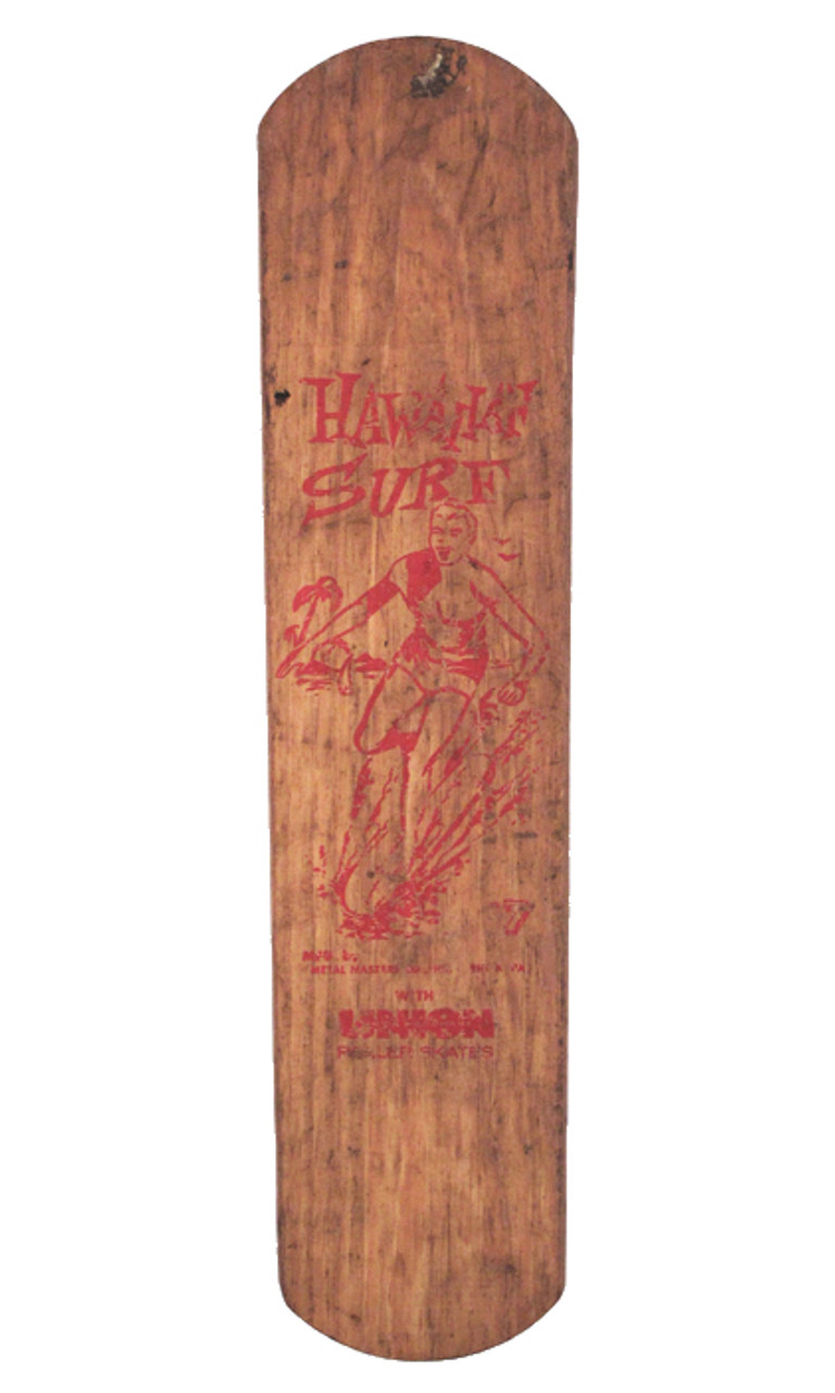 Hawaiian Surf Skateboard, c.1950's - SURFING COWBOYS