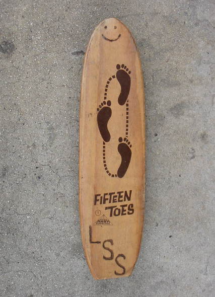 Customized 15 Toes by Nash Skateboard, 1960's