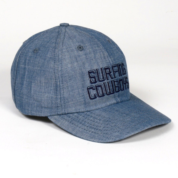 Surfing Cowboys California Style Denim Logo Cap Made in the USA