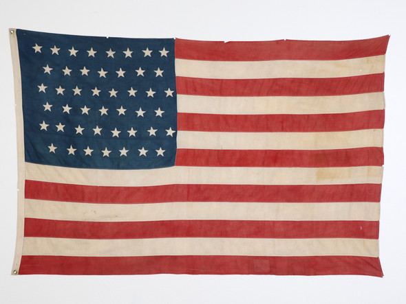 American Flag 45 Stars Spanish American War Era 1896-1906