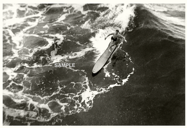 Wave Sliding Archival Surf Photograph 1930s Framed