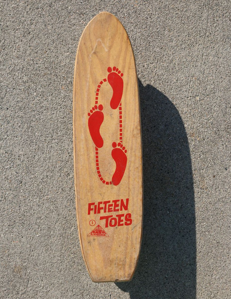 Nash Fifteen Toes Skateboard, Red 1960's