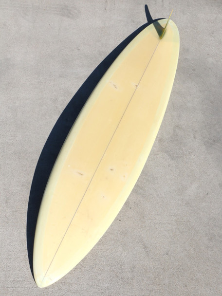 Bing Foil Clear Deck Surfboard, Glassed-in Fin, Late 1960's