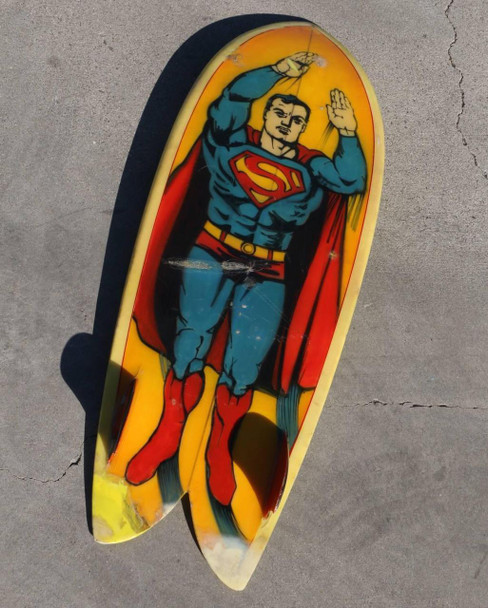 All Original 1970s Superman Pocket Rocket Surfboard