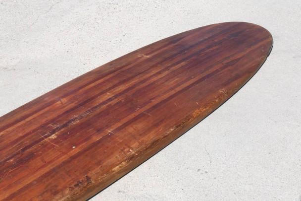 1935 Solid Wood Handmade Surfboard, All Original and Unique, Los Angeles