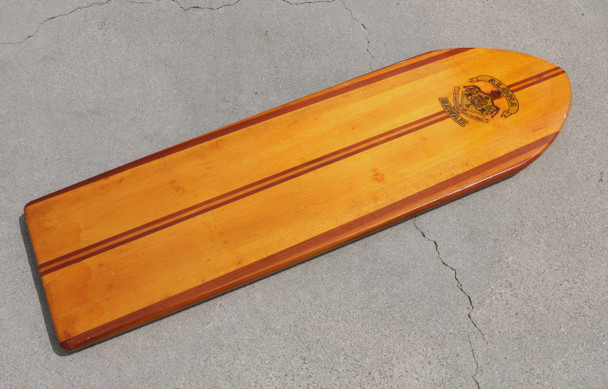 1920s Original Paipo Surfboards with Hawaiian Crest, Set of Two, Wood