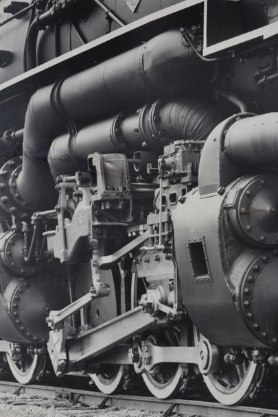 1940s Chesapeake & Ohio Locomotive Train #1633  Black and White Photograph, Original, Oversize 