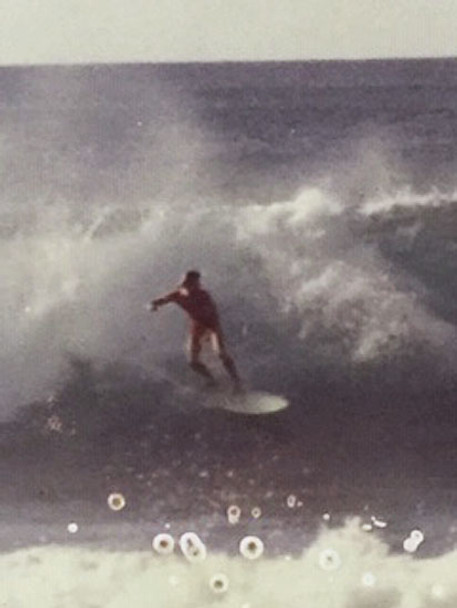 Dave Mellin Surfing in the 1970s