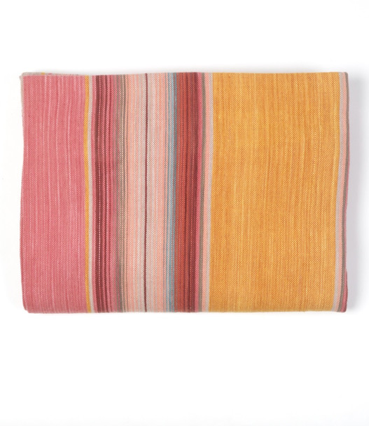 Cotton Serape Blanket Maize and Berry