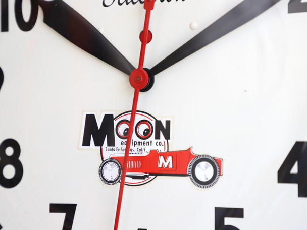 Original Vintage Moon Equipment Electric Wall Clock