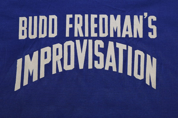 Budd Friedman's Improvisation Broadway Show Baseball League Shirt 1960s screened name