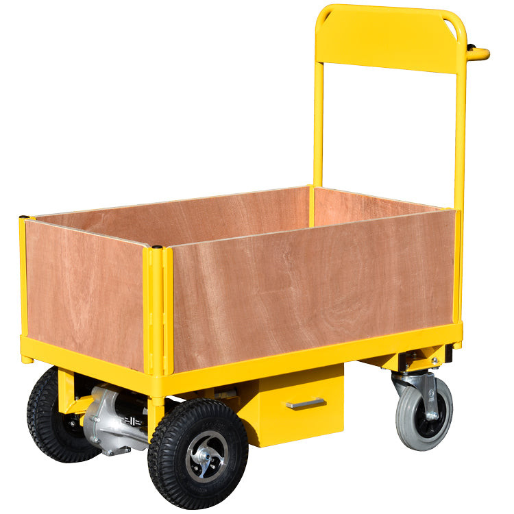 Motorised Platform Truck with Boarded Sides