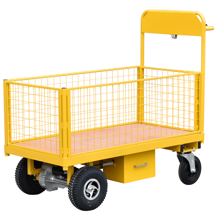 Powered Platform Truck with Removable Mesh Side Panels Media 12 of 13