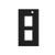 13623 - 1/4 Type faceplate for two keystone jacks (PMC floor boxes)