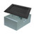 6-Gang floor box for wood floor - Black cover - R46PRN